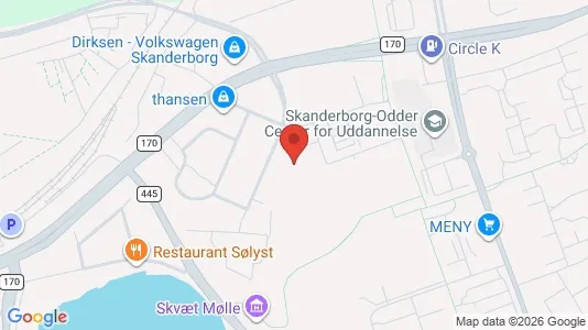 Kontorlokaler til leje i Skanderborg - Foto fra Google Street View