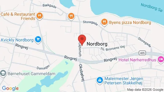 Erhvervslejemål til leje i Nordborg - Foto fra Google Street View
