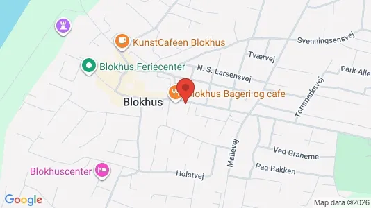 Erhvervslejemål til salg i Blokhus - kort over placeringen