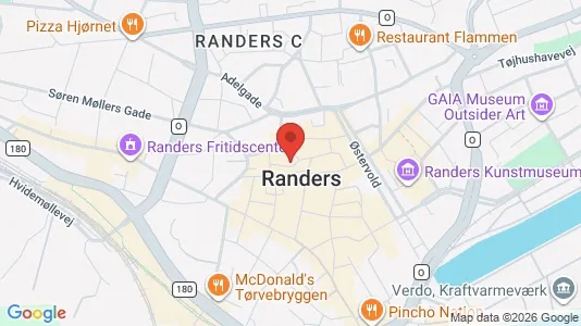 Kontorlokaler til leje i Randers C - Foto fra Google Street View