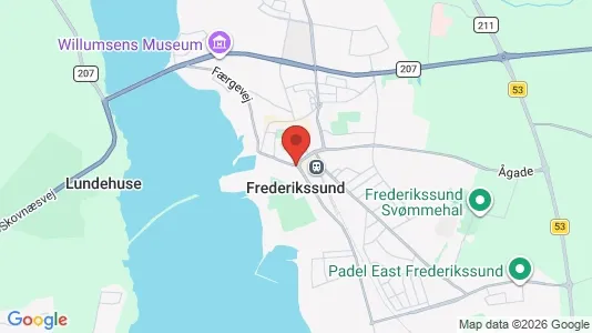 Kliniklokaler til leje i Frederikssund - kort over placeringen