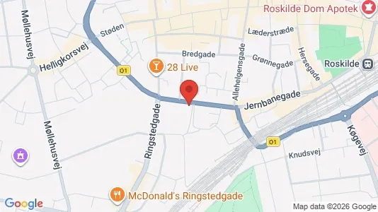 Erhvervslejemål til leje i Roskilde - Foto fra Google Street View