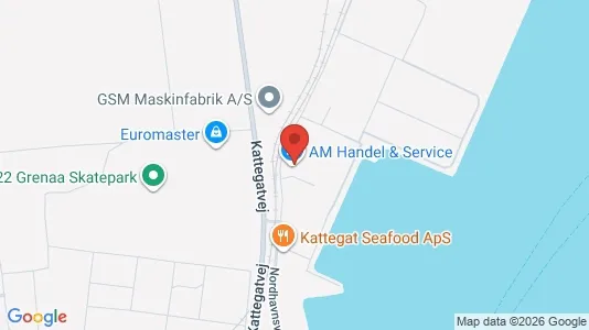 Lagerlokaler til salg i Grenaa - kort over placeringen