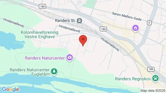 Lagerlokaler til salg i Randers NV - kort over placeringen