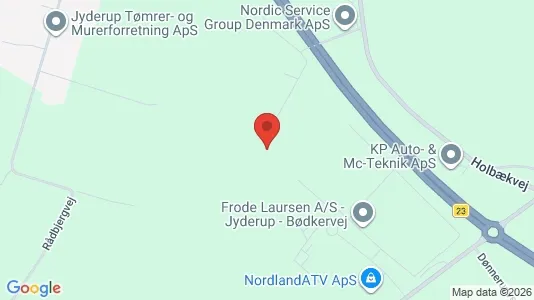 Erhvervsgrunde til leje i Holbæk - kort over placeringen