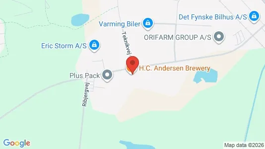 Lagerlokaler til leje i Odense S - kort over placeringen