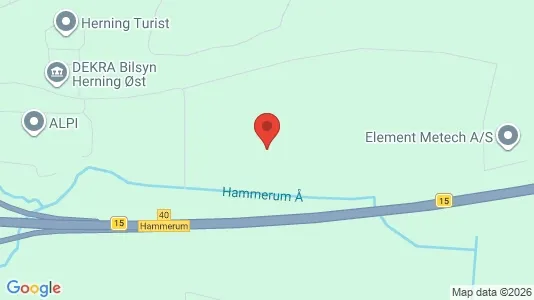Erhvervsgrunde til salg i Herning - kort over placeringen