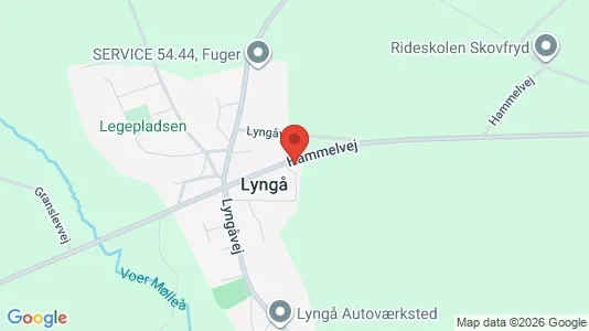 Erhvervsgrunde til salg i Hadsten - kort over placeringen