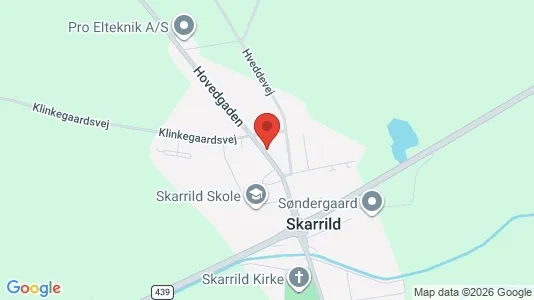 Boligudlejningsejendomme til salg i Kibæk - kort over placeringen