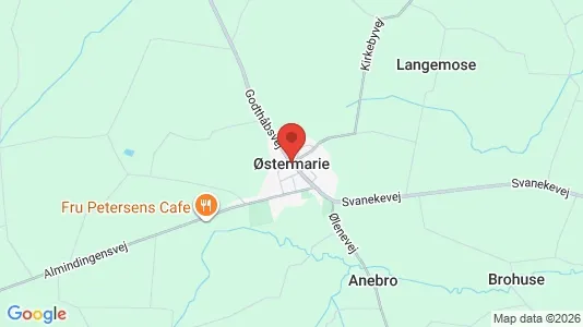 Erhvervslejemål til leje i Østermarie - kort over placeringen