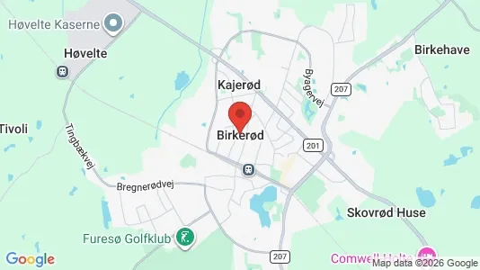 Kontorfællesskaber til leje i Birkerød - Foto fra Google Street View