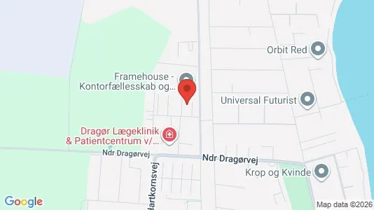 Kliniklokaler til leje i Dragør - kort over placeringen