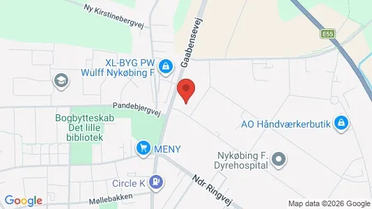 Kontorlokaler til leje i Nykøbing Falster - Foto fra Google Street View