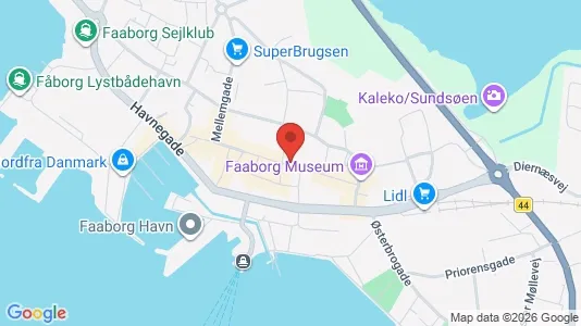 Erhvervslejemål til salg i Faaborg - kort over placeringen