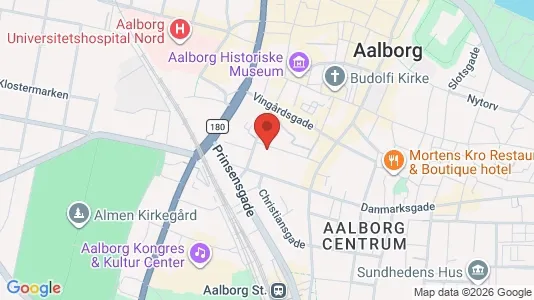 Boligudlejningsejendomme til salg i Aalborg Centrum - kort over placeringen