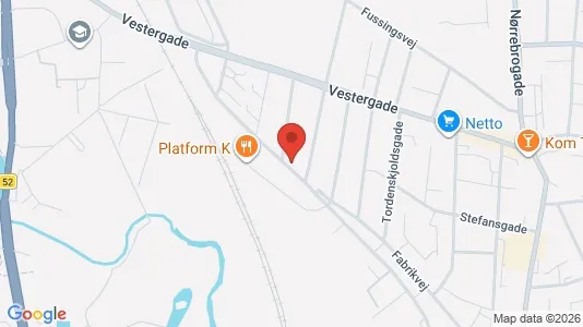 Boligudlejningsejendomme til salg i Horsens - kort over placeringen