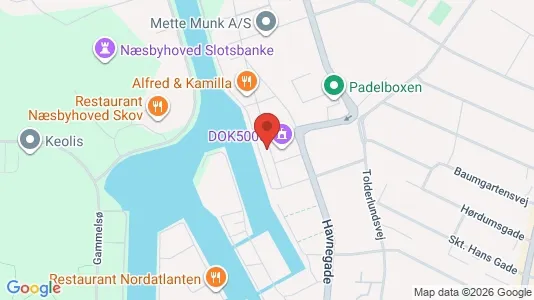 Kontorlokaler til leje i Odense C - kort over placeringen