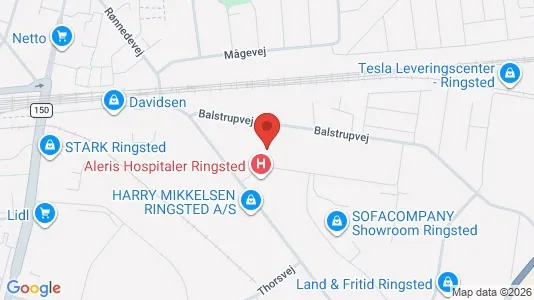 Lagerlokaler til leje i Ringsted - kort over placeringen
