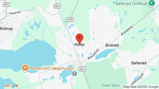 Butikslokaler til leje i Holte - Foto fra Google Street View