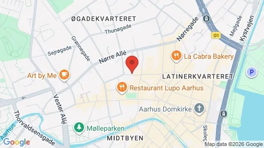 Kontorlokaler til leje i Århus C - Foto fra Google Street View