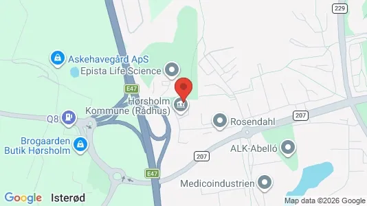 Kontorlokaler til leje i Hørsholm - kort over placeringen