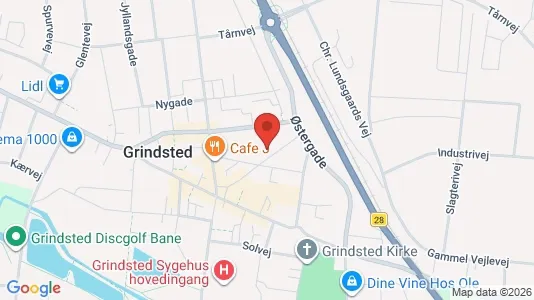 Kontorlokaler til leje i Grindsted - Foto fra Google Street View
