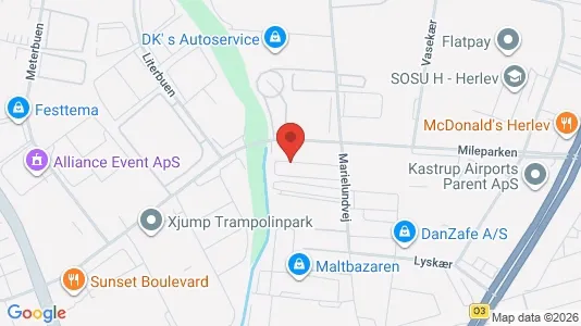 Kontorlokaler til leje i Herlev - kort over placeringen
