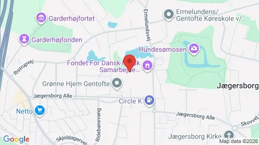 Kontorlokaler til leje i Gentofte - kort over placeringen