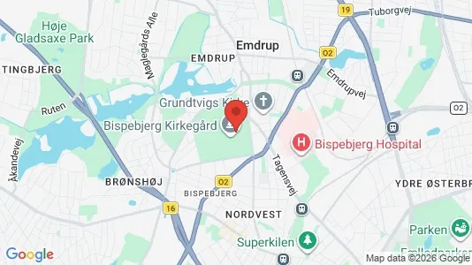 Kontorlokaler til leje i København NV - kort over placeringen