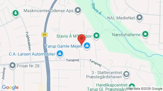 Lagerlokaler til salg i Odense NV - kort over placeringen