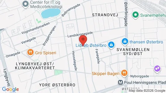 Kontorlokaler til leje i Østerbro - Foto fra Google Street View