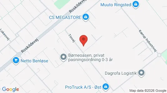Lagerlokaler til salg i Ringsted - kort over placeringen