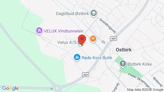 Kontorlokaler til leje i Østbirk - kort over placeringen