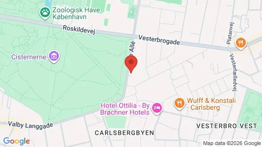 Erhvervslejemål til leje i Frederiksberg - kort over placeringen