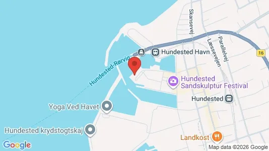 Erhvervslejemål til salg i Hundested - kort over placeringen