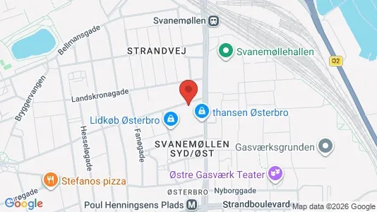 Erhvervslejemål til leje i Østerbro - Foto fra Google Street View