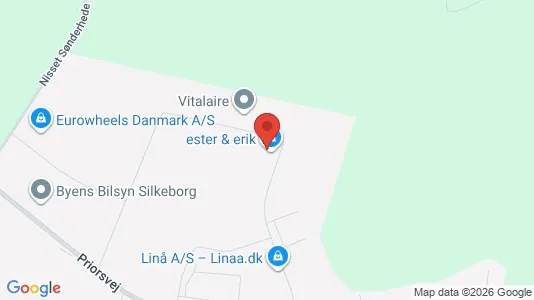Lagerlokaler til salg i Silkeborg - kort over placeringen