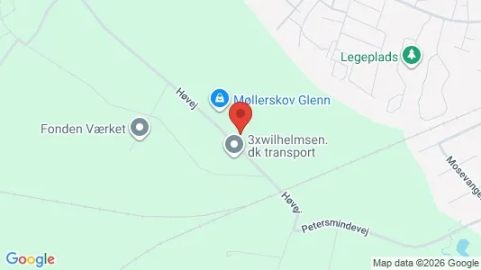 Lagerlokaler til leje i Århus N - kort over placeringen