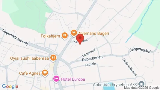 Boligudlejningsejendomme til salg i Aabenraa - kort over placeringen