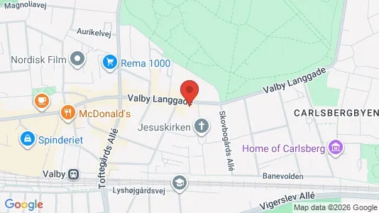 Kontorlokaler til leje i Valby - Foto fra Google Street View