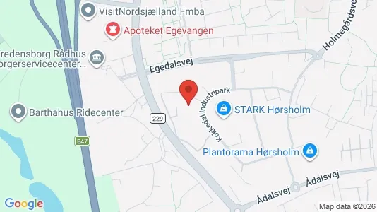 Kontorlokaler til leje i Kokkedal - Foto fra Google Street View