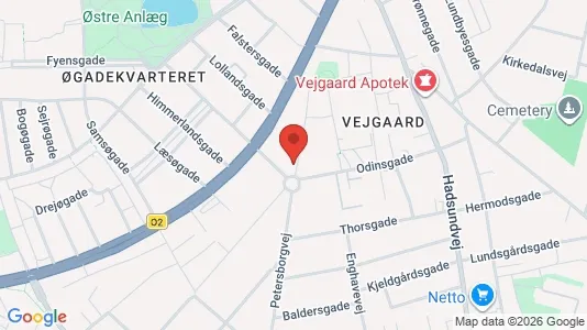 Boligudlejningsejendomme til salg i Aalborg Centrum - kort over placeringen