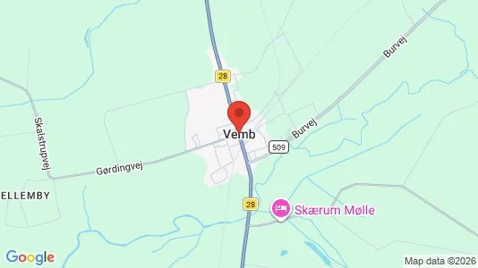 Butikslokaler til salg i Vemb - Foto fra Google Street View
