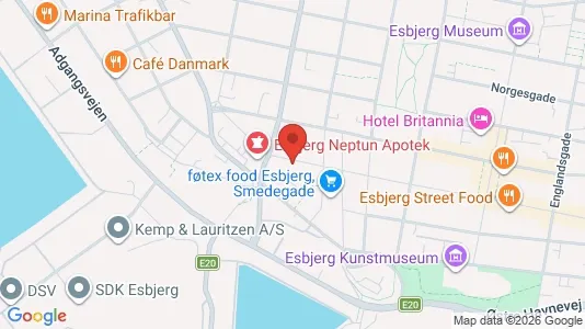 Kontorlokaler til leje i Esbjerg Centrum - Foto fra Google Street View