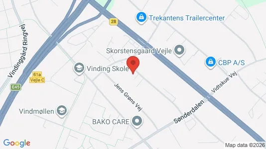 Lagerlokaler til leje i Vejle Centrum - Foto fra Google Street View