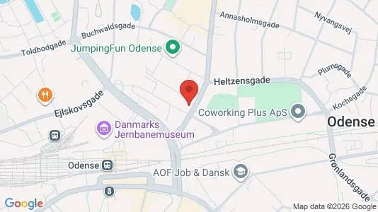 Kontorlokaler til leje i Odense C - Foto fra Google Street View