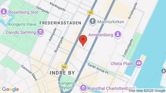 Kontorlokaler til leje i København K - kort over placeringen