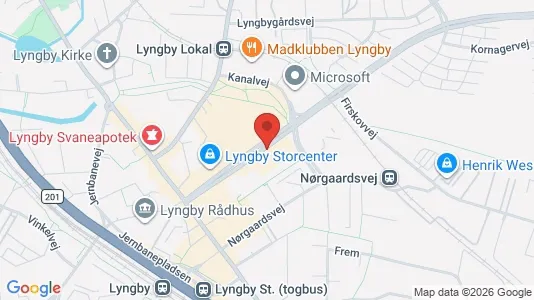Erhvervslejemål til leje i Kongens Lyngby - Foto fra Google Street View