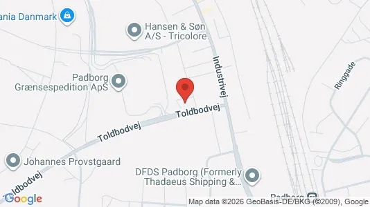 Kontorlokaler til leje i Padborg - Foto fra Google Street View