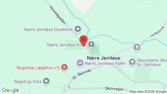 Erhvervslejemål til salg i Regstrup - kort over placeringen